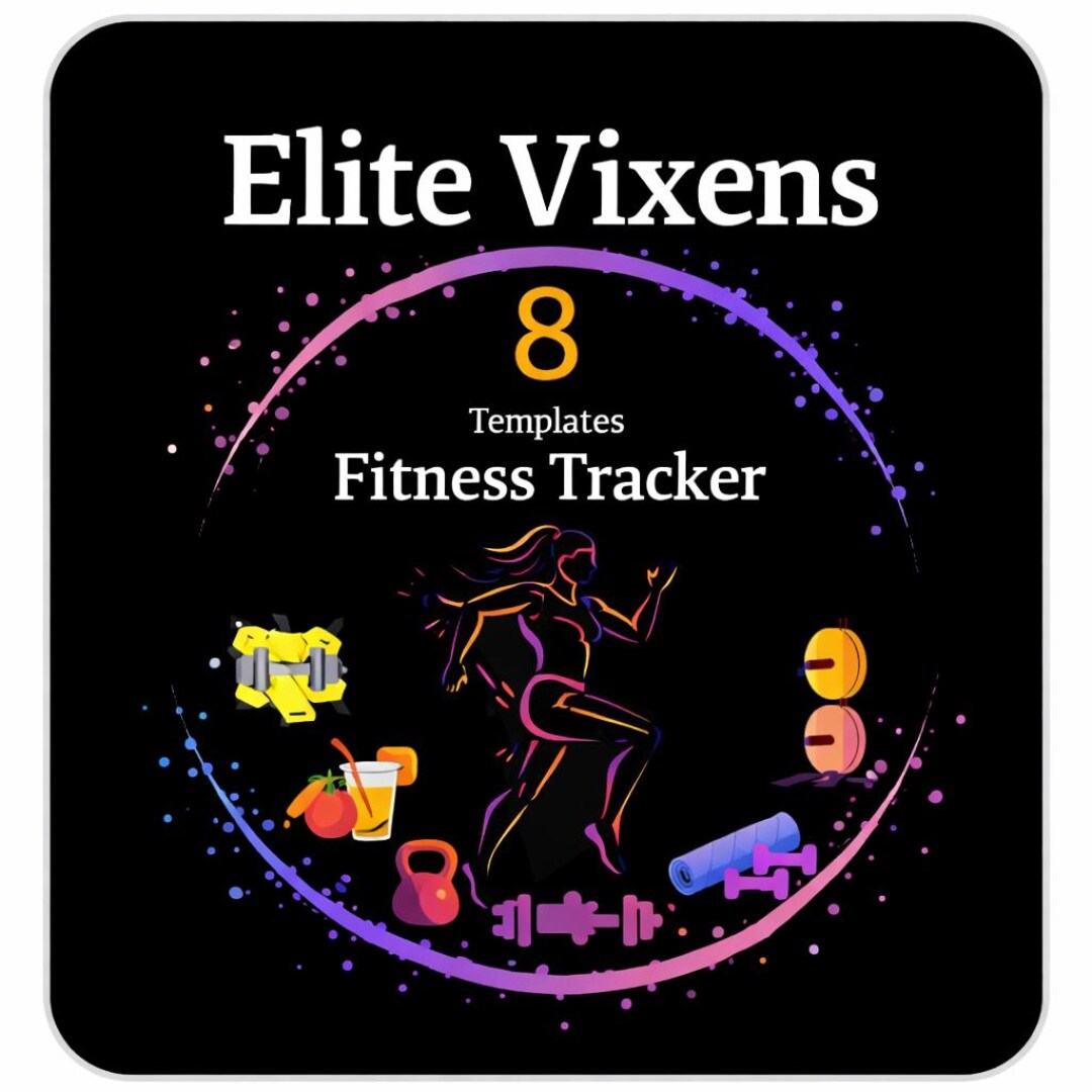 Fitness Tracker Printable Digital Planner Workout Log Exercise Tracker ...