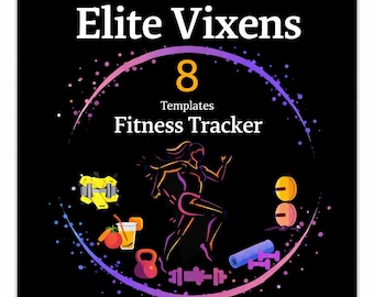 Fitness Tracker Druckbarer digitaler Planer Workout-Tracker PDF