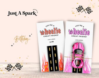 Race Car Favor Tags, Racing Birthday Tags, Race Car Themed Party Favor Tags, Hot Wheels Favor Tags, Non Candy Birthday Classroom Favor
