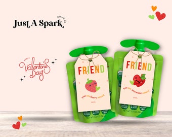 Apple Sauce Valentine Tags: Awesome-Sauce Favor (PDF File)
