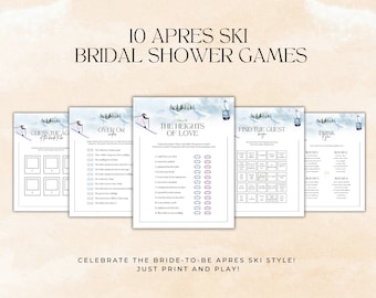Apres Ski Bachelorette Party, Ski Theme Bach Party, Apres Ski Bachelorette Games, Apres Ski Favor Tags, Apres Ski Cupcake Toppers, Ski Bride