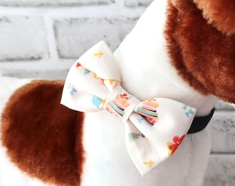 Birthday Pet Bow Tie – Over the Collar Bow for Dogs and Cats Party Accessory