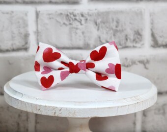 Valentine’s Hair Bow – Red and Pink Heart Bow for Kids, Women, and Mommy & Me Outfits