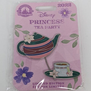 Disney Parks 2022 Pocahontas Teapot & Teacup Princess Tea Party LE Pin