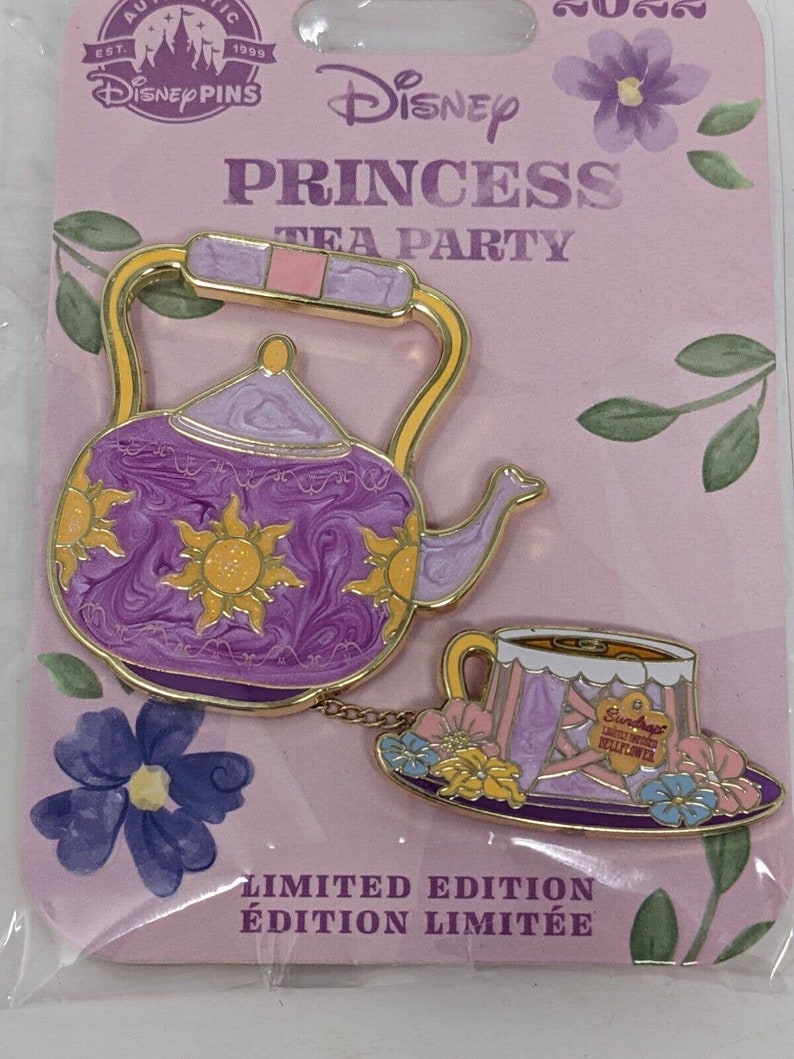 Rapunzel Tangled Disney Princess Tea Party LE Dangle Pin Etsy
