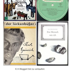 Conjunto Karl Heinrich Waggerl (disco + 2 livros) vintage
