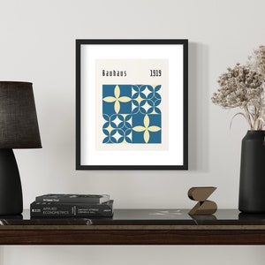 Bauhaus Exhibition Poster Digital Download - Vintage Geometric Abstract Wall Art Printable - Bauhaus Decor - Bauhaus Living Room Art
