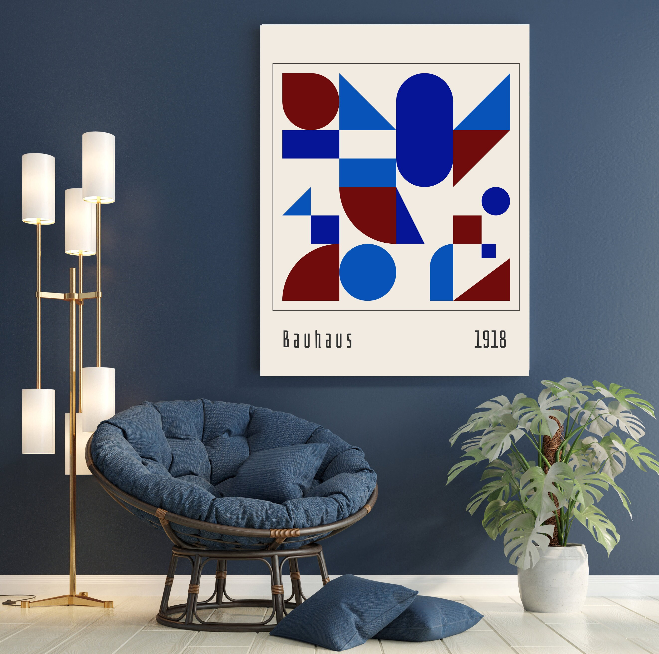 Bauhaus Exhibition Wall Poster Printable Bauhaus Wall Art Modern ...