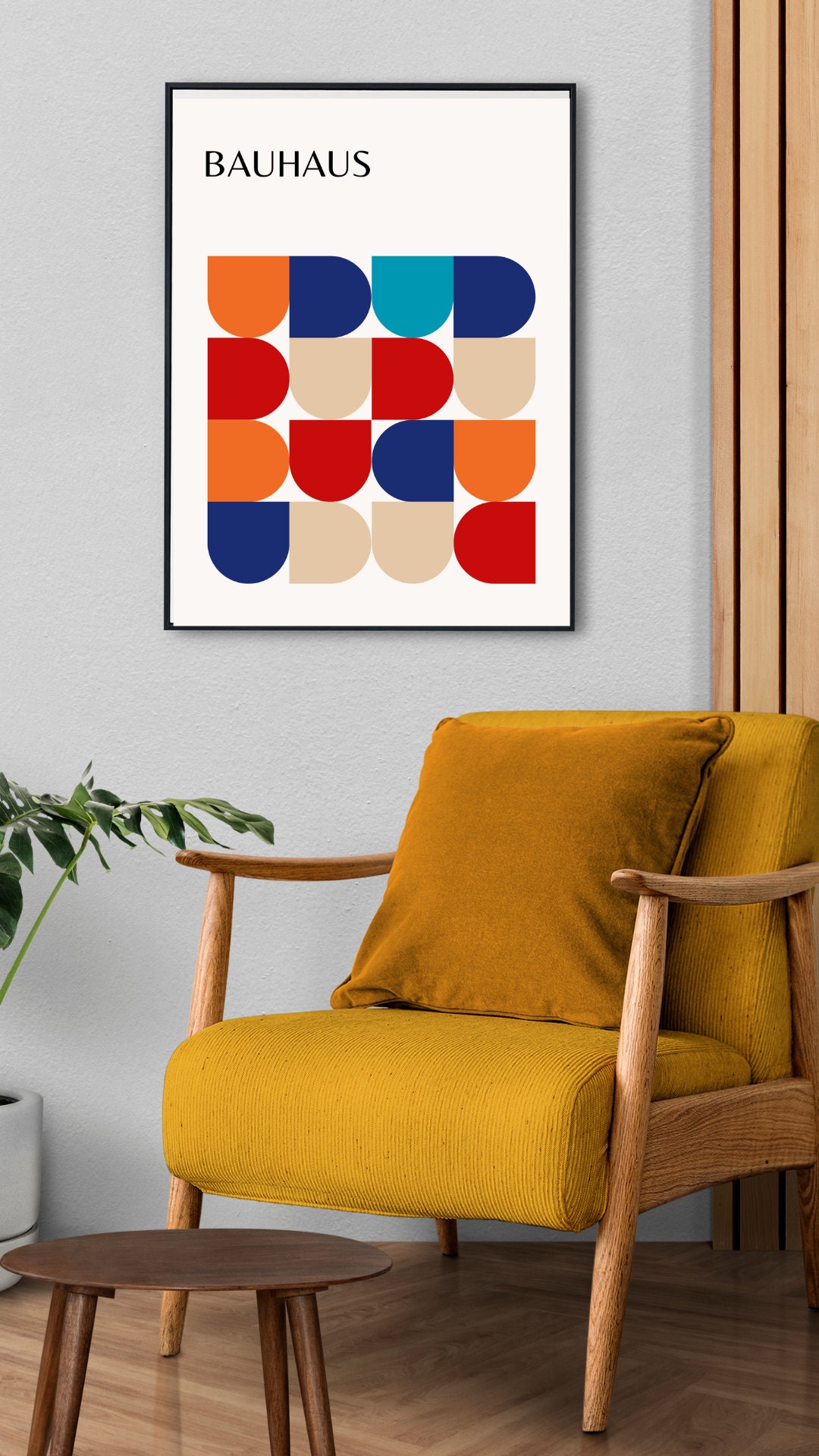 Bauhaus Exhibition Poster: Geometric Minimalist Art (digital Download ...