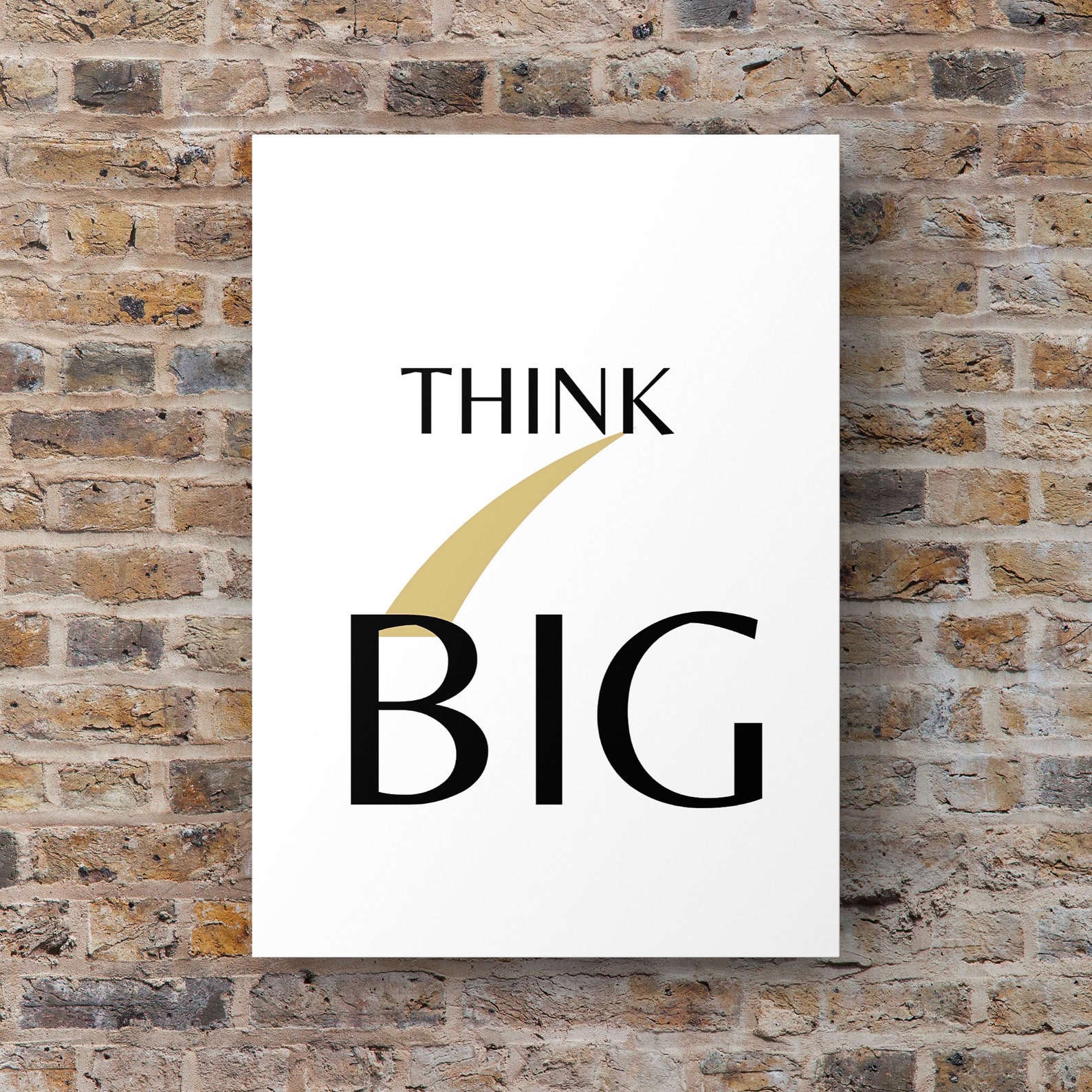 Think Big Motivational Wall Art Positive Affirmations Prints Printable ...