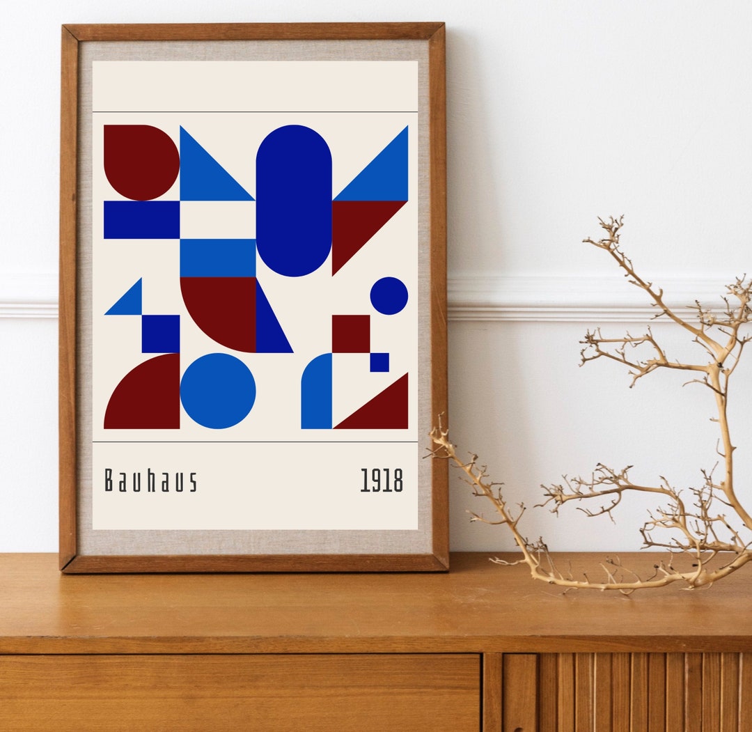 Bauhaus Exhibition Wall Poster - Printable Bauhaus Wall Art - Modern ...
