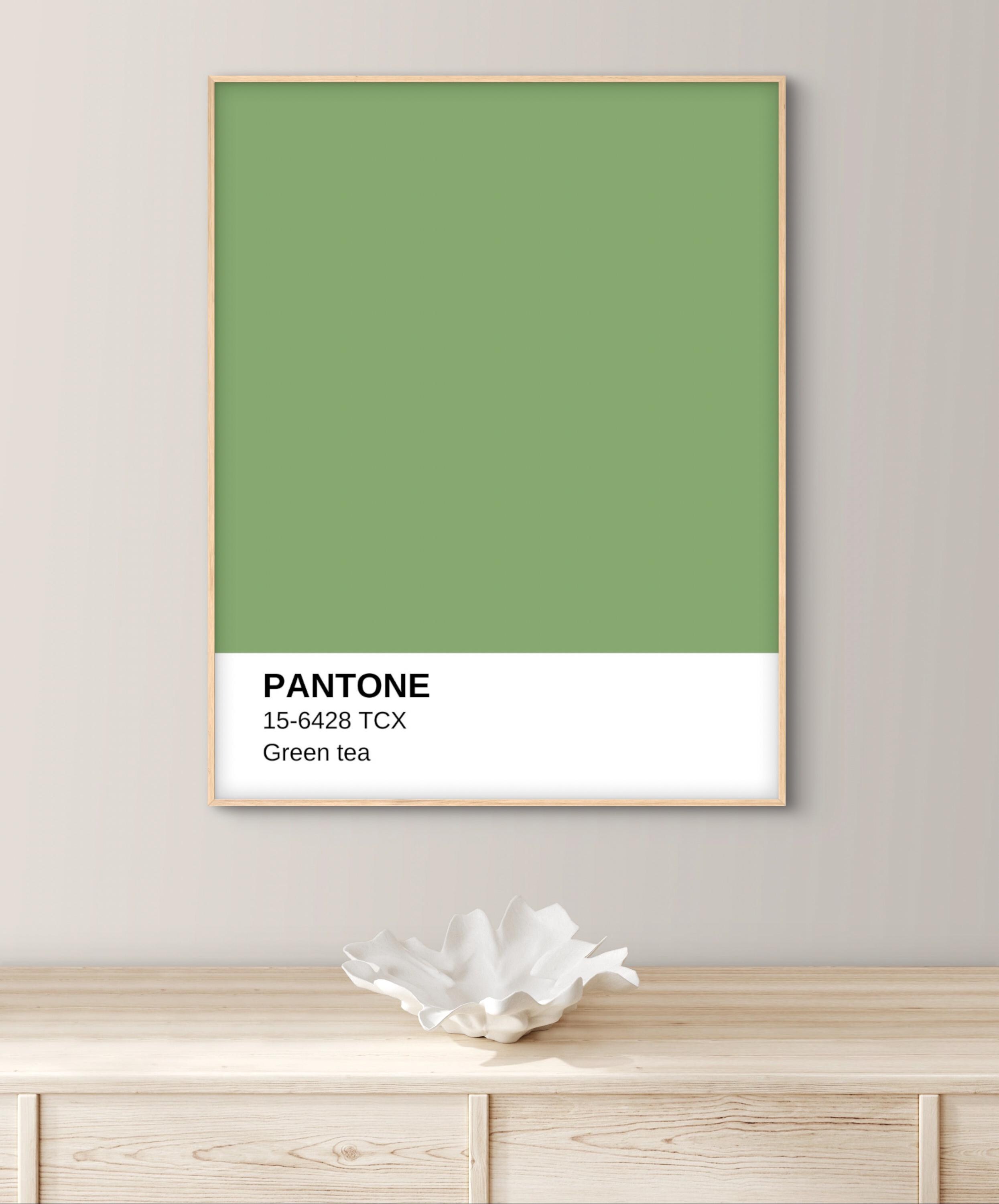 Green Tea Pantone Poster: Serene Green Wall Art (digital Download