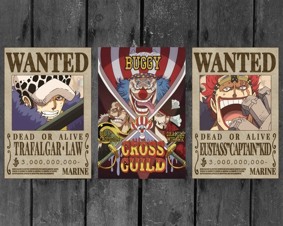 Wanted posters puzzle I got from Japan : r/OnePiece