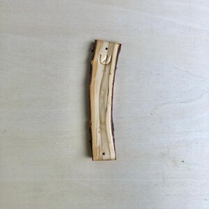 Wooden Mezuzah Case / Raw-Edge Cedar Mezuzah