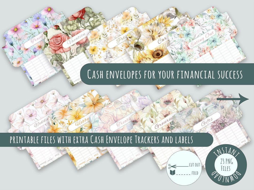 Printable Cash Envelopes, Money Saving Scheme, Separation, Birthday Envelopes, Budget