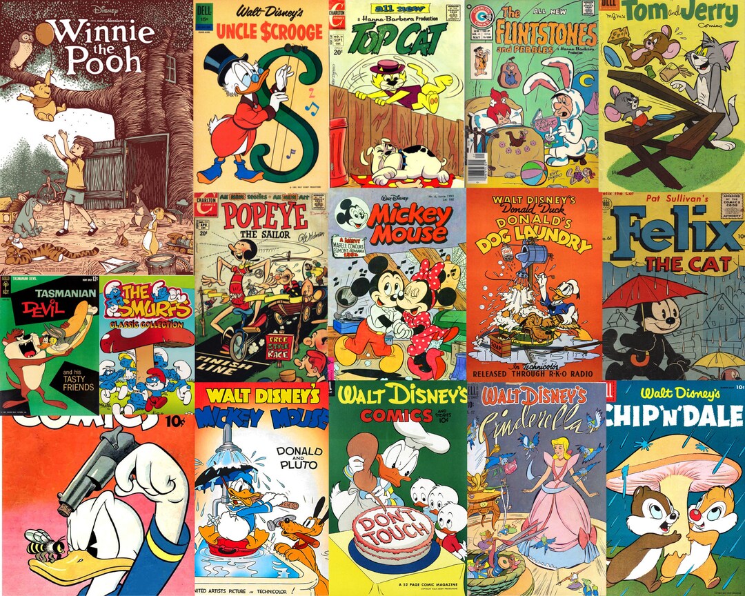 90s Retro Collage Kit, Retro Posters, Cartoon Posters, Comics Posters ...