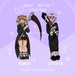 Maka and Crona Soul Eater charms