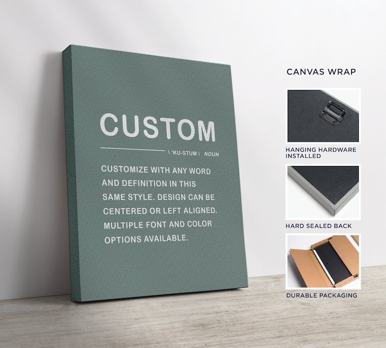 Custom Definition Print Word Art Sign Word Definition Poster Etsy