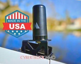 Cybertruck NMO Antenna Mount Bracket | 3/4" or 3/8" Base | Flush Mount for GMRS & HAM Radios | Driver or Passenger Side
