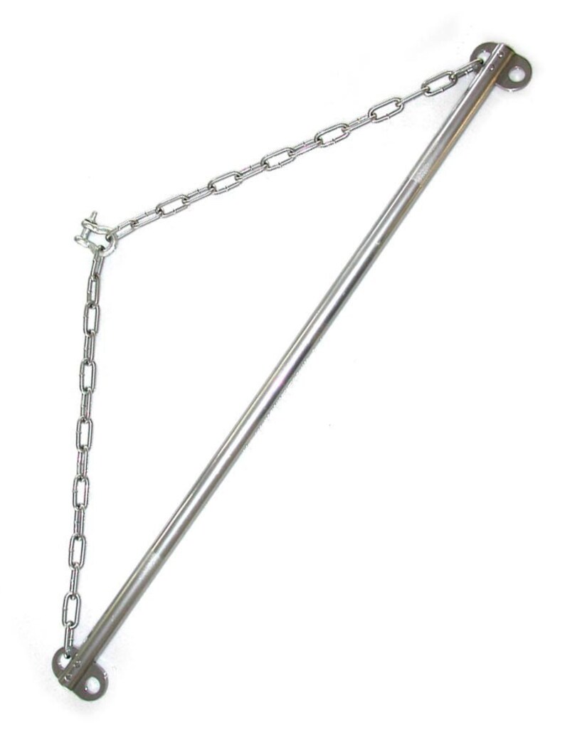 Suspension Bar With Chain / Spreader Bar Bdsm Bondage Made in the Usa by Ballistic Metal Spread