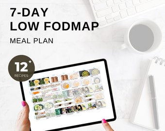 7-Day Low FODMAP Meal Plan including all Recipes, Weekly Shopping List, Nutritional Breakdown of all recipes. Downloadable PDF.