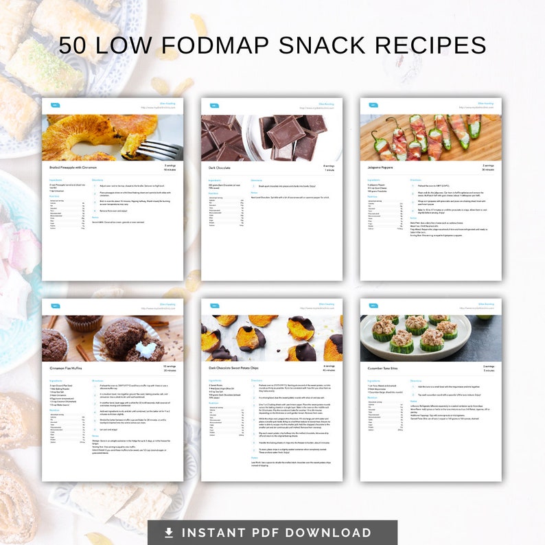 50 Low FODMAP Snack Recipes Low FODMAP Recipe Ebook Created By A 