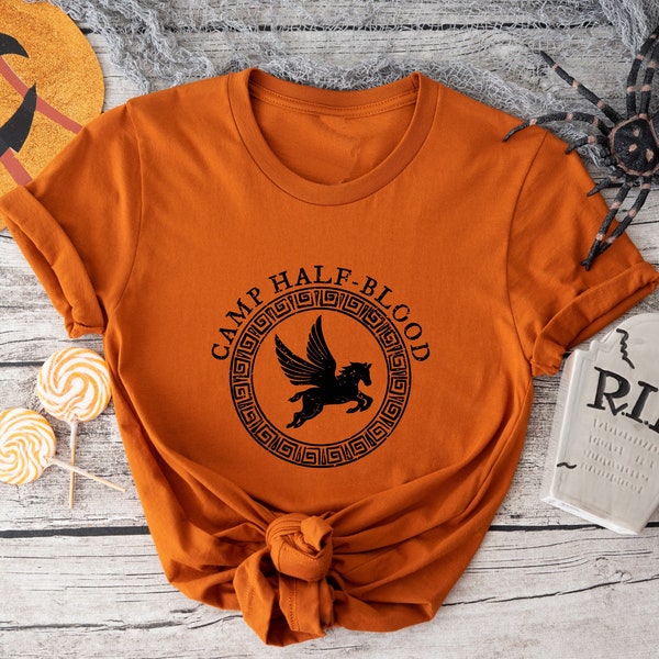 Camp Half Blood Shirt, Camping Shirt, Percy Jackson Shirt, Orange Camp Shirt, Percy Jackson Camp T Shirt,Camp Half Blood Chronicles Branches