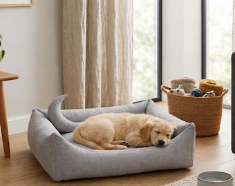 Domowy kojec dla psa i kota – miękkie legowisko o nowoczesnym designie i zdejmowanym pokrowcu