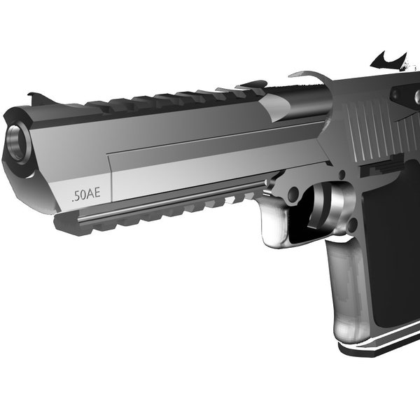 Desert Eagle 50 Calibre AE, Cosplay Prop, 3D Digital STL File