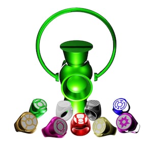 Lantern Corps Ring and Lantern Bundle, 3D Model, Digital STL File