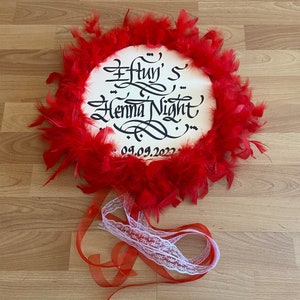 Personalized Bride and Bridesmaid Tambourine, Bachelorette Party, Henna Night, Wedding Tambourine All Colors
