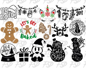 CHRISTMAS SVG Bundle, CHRISTMAS Clipart, Christmas Svg Files For Cricut, Christmas Svg Cut Files, Christmas Png Bundle, Christmas Cookie Svg