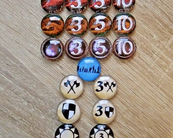 Herr der Ringe LKG Glass Counters / Tokens - Pick & Mix - Sie wählen 150 Tokens