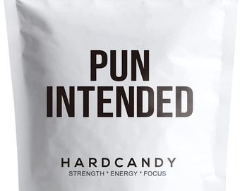 Pun Intended Hard Candies for Active Lifestyle - Strength & Confidence Candy - Count 10