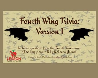 Fourth Wing Book 1 Trivia