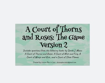 A Court of Thorns and Roses Trivia *Version 2*