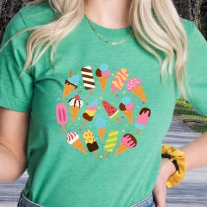 Ice Cream Shirt, Ice Cream Party Tee, Ice Cream Lover Shirt, Summer Beach Tee, Foodie Graphic Tee, Ice Cream Birthday Shirt, Fun Summer Tee