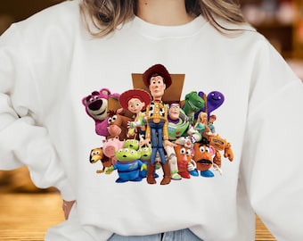 Jessie And Woody Disney Sweatshirt, Toy Story Character Sweatshirt, Pixar Movie Lover Sweater, Retro Disney Fan Gift, Funny Disney Sweater