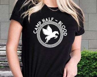 Camp Half Blood Shirt, Percy Jackson Shirt, Greek Mythology Tee, Demigod T-Shirt, Percy Jackson Gift, Camp Halfblood T-Shirt, Bookish Tee