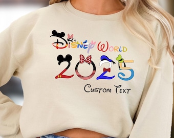 Custom Disneyworld 2025 Sweatshirt, Family Vacation Matching Shirt