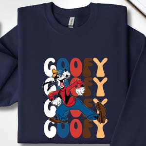 Disney Goofy Sweatshirt, Funny Cartoon Sweater, Disney Character Sweater, Vintage Goofy Hoodie, Disney Fan Hoodie, Cute Cartoon Sweatshirt