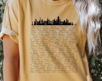 Comfort Colors® Manhattan Shirt, New York Shirt, Sorority Shirt, Family Trip Shirt, University Shirt, Vacation Shirt, Gift For A Friend Tee
