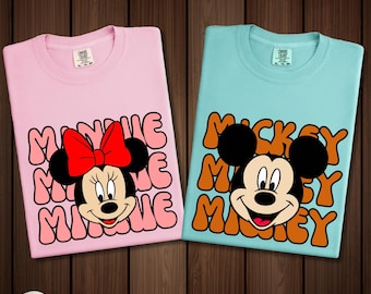 Comfort Colors® Minnie Mouse Shirt, Mickey Mouse Shirt, Disney Trip Tee, Family Vacation Tee, Cute Minnie Ears Tee, Matching Disney Apparel