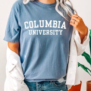 Comfort Colors® Custom University T-Shirt, Custom College Shirt, University T-Shirt, Gift For College Student, Customizable College Tee