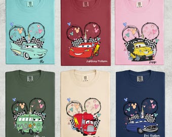 Comfort Colors Disney Cars Shirt, Racing Graphic Tee