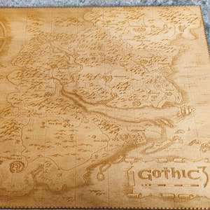 Carte gothique 3 gravée au laser