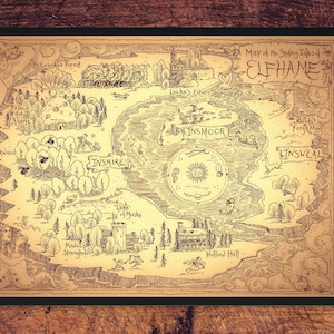 Shifting Isles of Elfhame-kaart – geïnspireerd op The Cruel Prince & The Queen of Nothing van Holly Black