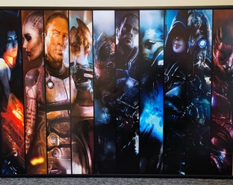 High quality collage of companions from Mass Effect 2