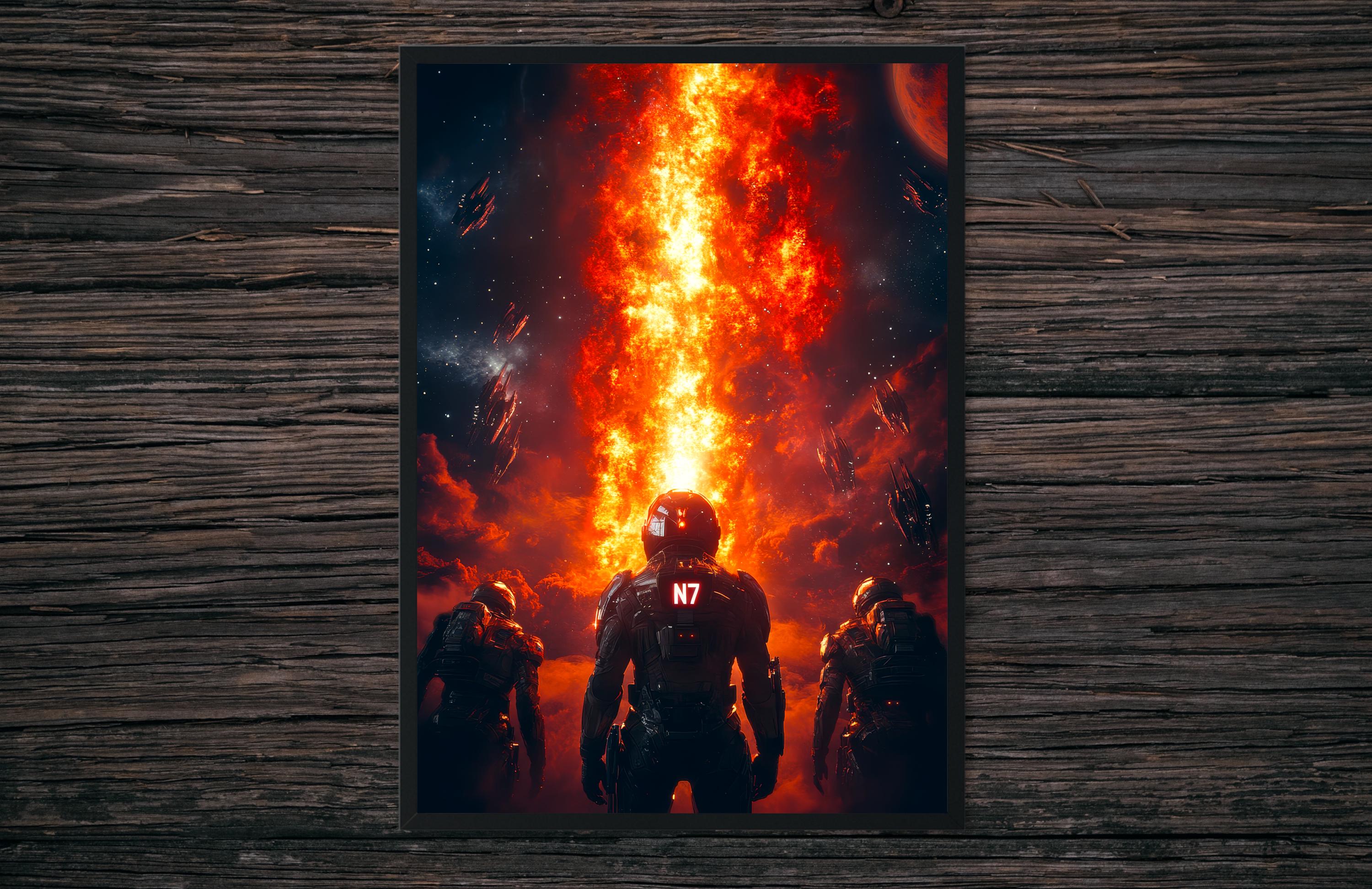 Mass Effect 3 | Décoration murale de jeu de science-fiction