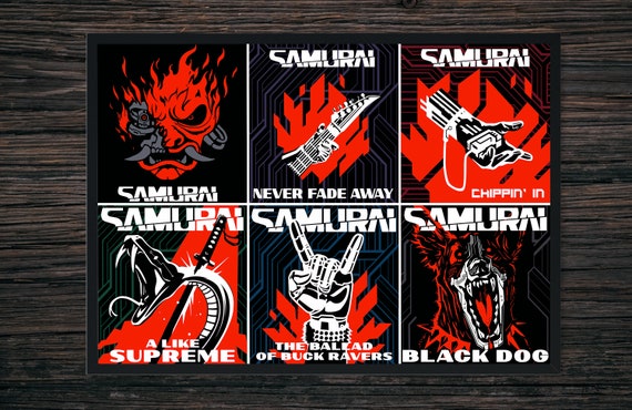 SAMURAI Collage Poster – Inspired by Cyberpunk 2077 & Refused's